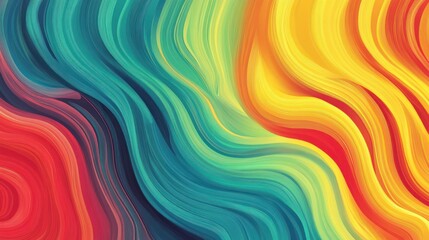 Fototapeta premium Abstract colorful wavy background. (2)