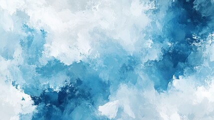 Fototapeta premium Abstract blue watercolor wash background. (1)