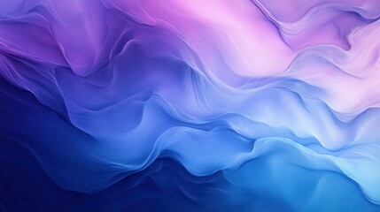 Obraz premium Abstract purple, pink, and blue wavy background.