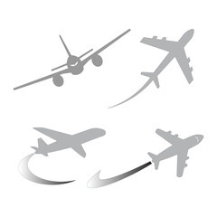 logo air plane template design trendy