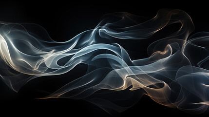 Fototapeta premium smoke on black background