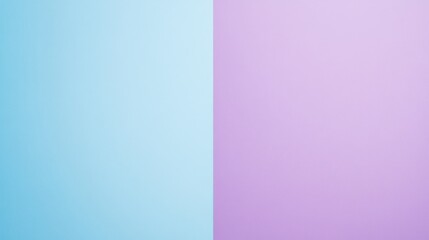 Obraz premium Pastel blue and purple split background. (1)