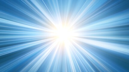 Obraz premium Abstract blue light rays burst.