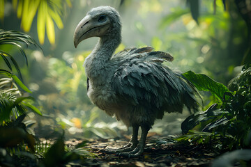 Obraz premium Vulture in the zoo, generative ai