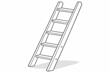 ladder isolated on white