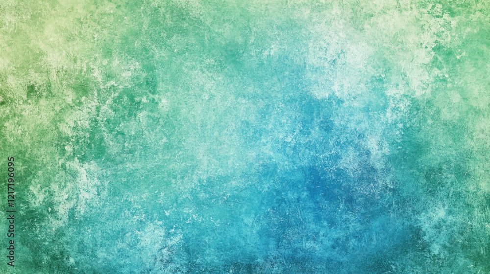 Poster an elegant artistic backdrop showcasing a subtle transition from pastel green to light blue, creatin