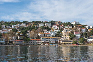 Panorama of Burgazada island, island in the Princes' Islands in the Sea of Marmara, Istanbul, Turkey