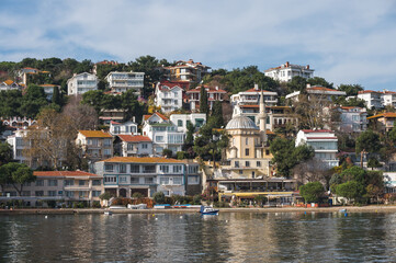 Panorama of Burgazada island, island in the Princes' Islands in the Sea of Marmara, Istanbul, Turkey