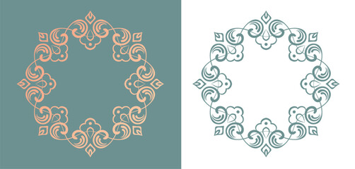 アンティークなフレームデザイン