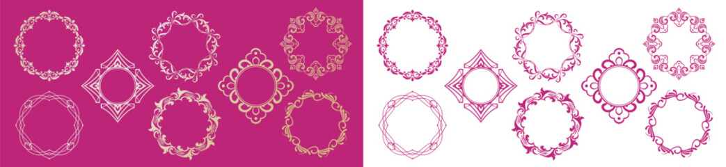 アンティークなフレームデザイン