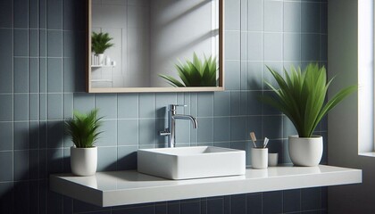 Fototapeta premium Modernes Waschbecken