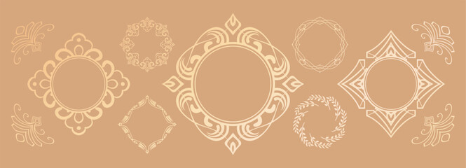 アンティークなフレームデザイン