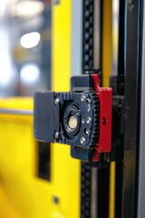 Fototapeta premium Yellow Bus with Camera