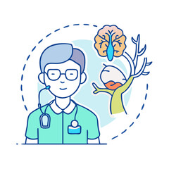 ent specialist icon, ent specialist vector illustration-simple illustration of ent specialist, perfect for ent specialist logos and icons