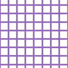 Watercolor purple plaid tartan seamless checkered pattern isolated background. Hand painted violet geometric intersecting vertical and horizontal stripes illustration kitchen textiles, package paper.