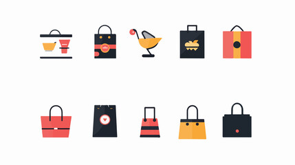 Elegant Shopping Icon Design Vector Illustration
