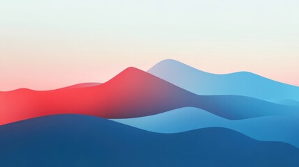 Abstract Mountain Landscape