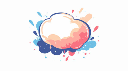 Professional Speech Bubble Message Drawing Vector Illustration