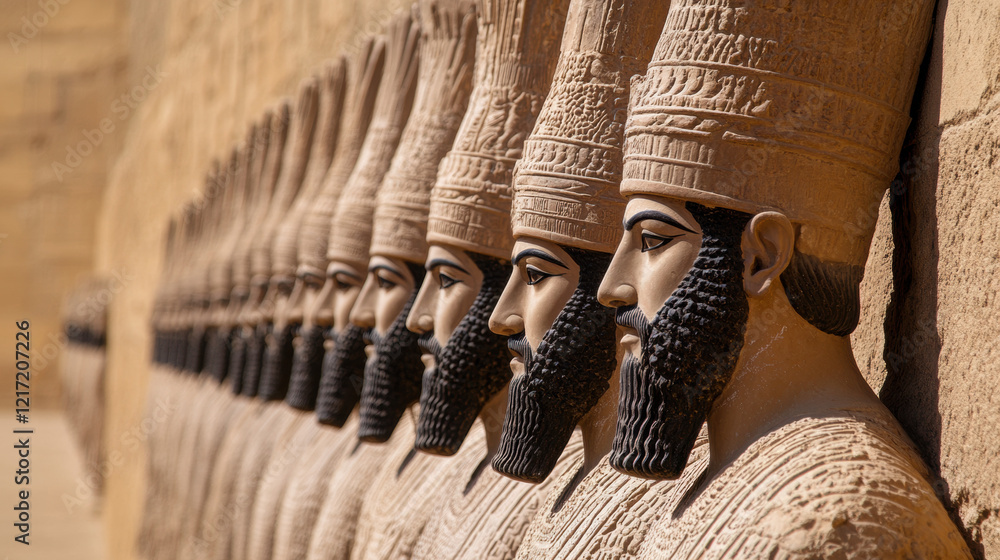Poster hierarchy, examine the significance of hierarchy in ancient civilizations with a high-fidelity visua