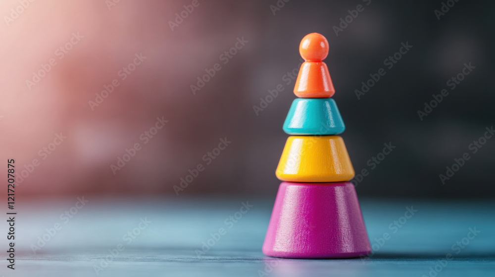 Aufkleber hierarchy, high-quality image featuring a chaotic hierarchy design, with a raw style and enhanced fi