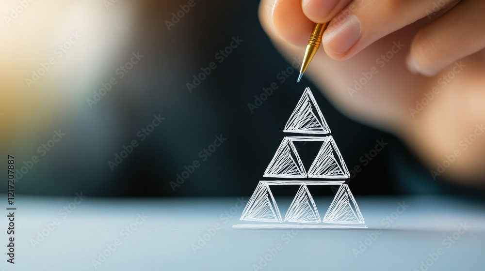 Aufkleber hierarchy, a high-fidelity image featuring a chaotic hierarchy style, suitable for diverse creative 