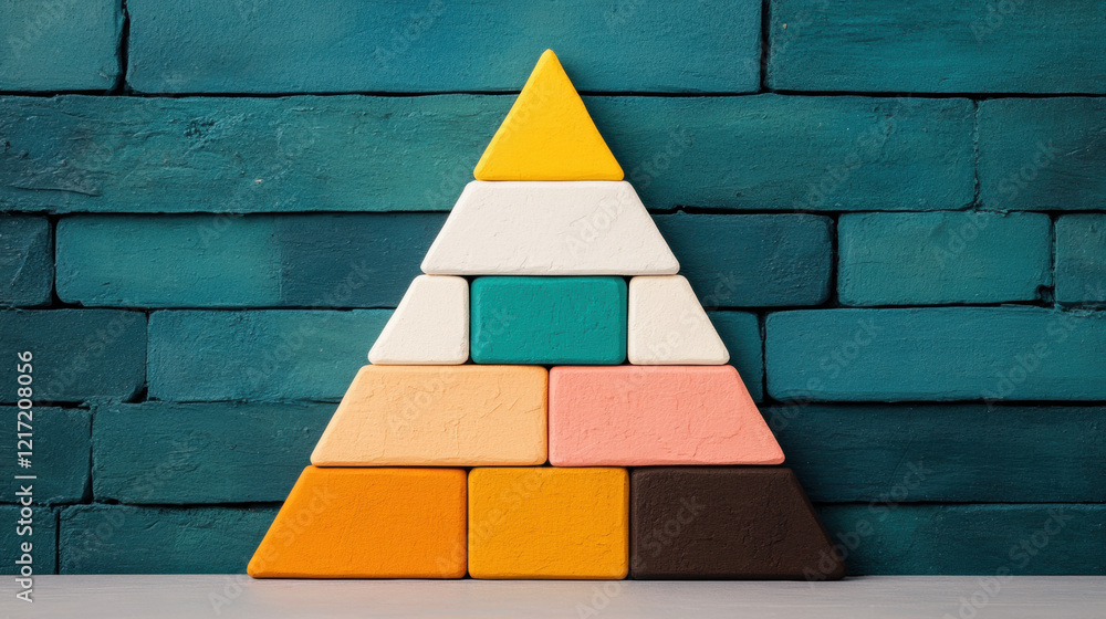 Poster hierarchy, an abstract image titled 