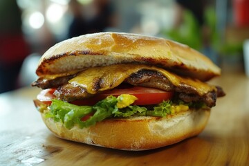 Sandwich ingredients on plate