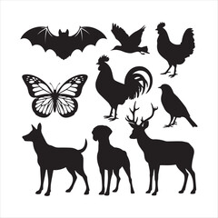 Animal set vector image