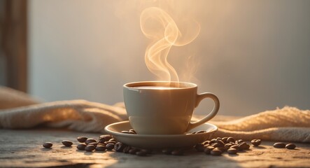 A warm embrace of morning coffee to share.