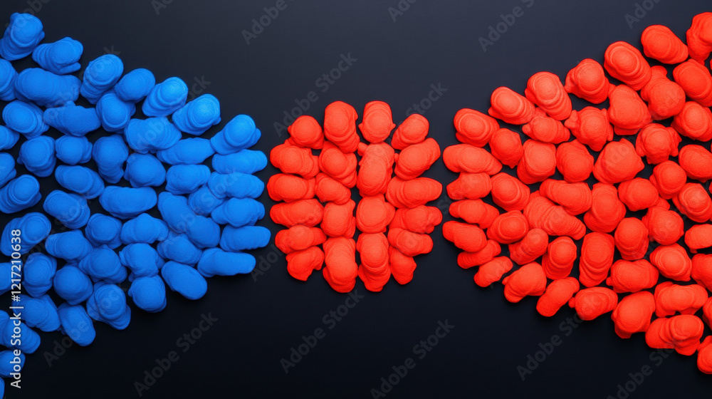 Aufkleber hierarchy, political hierarchies explored in a high-fidelity image, illustrating differences in demo