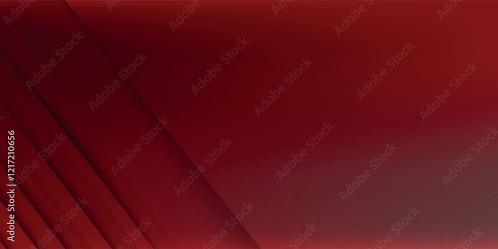 Poster red line with white architecture futuristic background minimal concept vector illustration subtle de