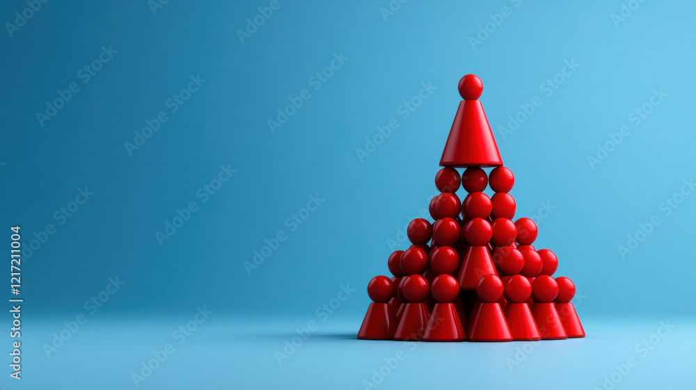 Aufkleber hierarchy, this image explores how hierarchy influences decision-making within organizations, emphas