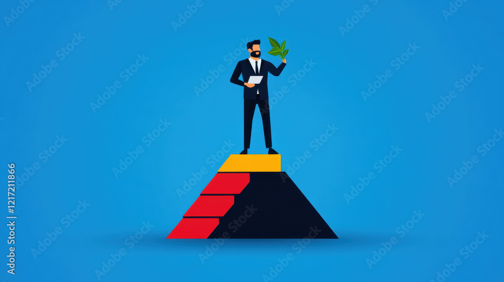 Aufkleber hierarchy, a high-fidelity image illustrating the impact of hierarchy on employee dynamics and influ