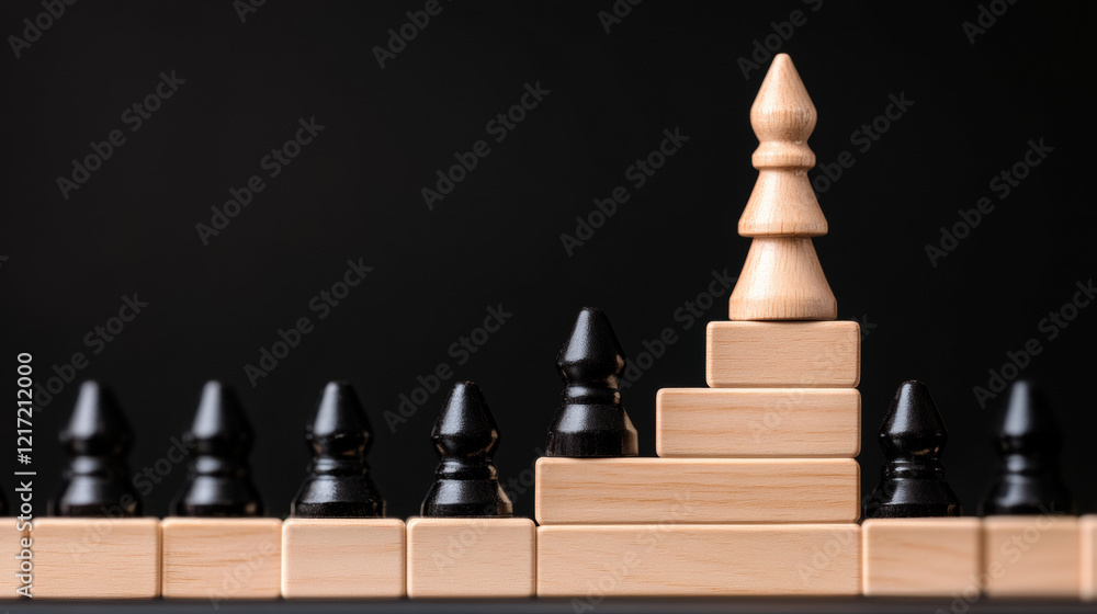 Poster hierarchy, an image illustrating the impact of hierarchy on organizational structures, featuring a h