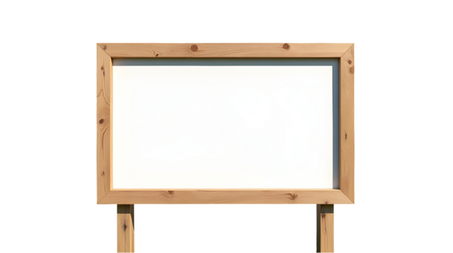 Rustic Wooden Sign: A Blank Canvas Awaiting Your Message. Perfect for announcements, directions, or simply adding charm to any outdoor space!, cut out,transparent background