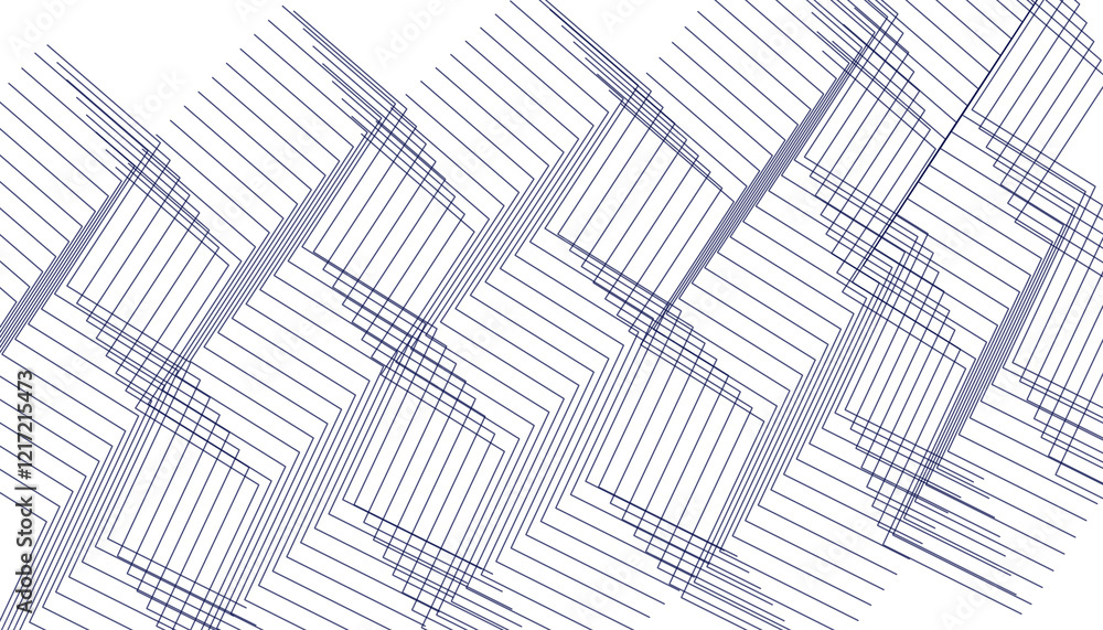 Poster modern png zigzag pattern transparent background with sleek geometric lines for abstract designs, website banner, or minimalist branding

