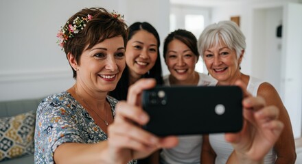 Obraz premium couple using a smartphone