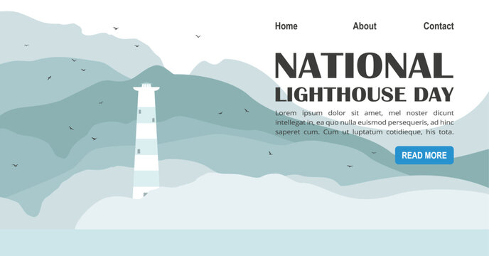 International maritime day. World Maritime Day banner, Ocean Day, vector illustration. Explore Nature