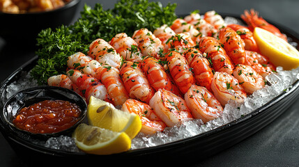 Plate fo Shrimp for a party