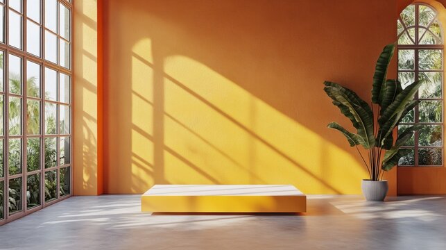 Creating Tranquility Empty Room Minimalist Interior Cool Space Bright Environment Wide Angle Zen Concept