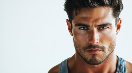 Obraz premium Confident Man with Intense Gaze