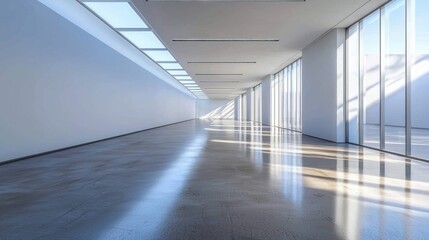 An ideal venue for showcasing artwork in a minimalist environment.