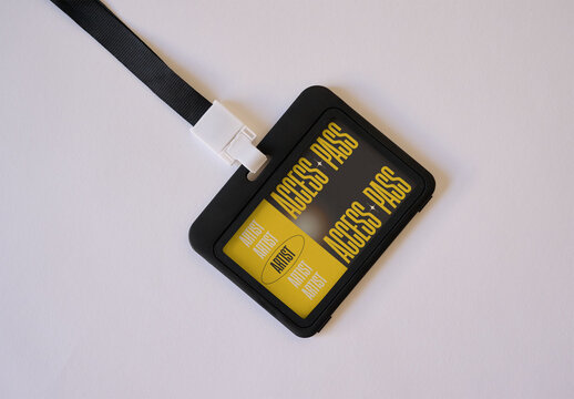 Customizable Access Pass Card Designed for Professional Use