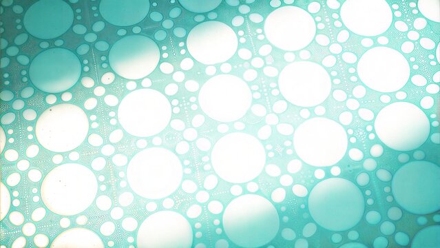 Teal Bubble Gradient with Abstract Light Effects