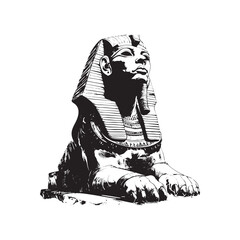Majestic Sphinx sculpture, a symbol of ancient Egyptian heritage.