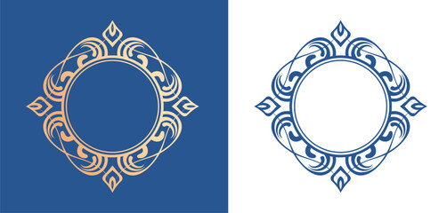 高級感のあるビンテージ調のフレームデザインセット