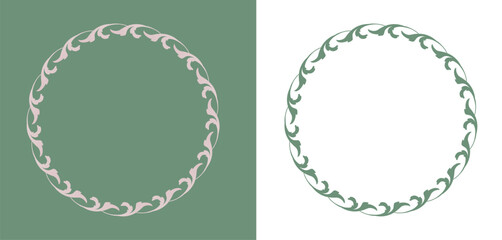 高級感のあるビンテージ調のフレームデザインセット