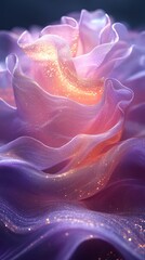 Shimmering Purple Fabric: An Abstract Masterpiece