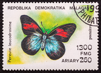 Malagasy Republic, CIRCA 1992 :Postage stamp. A stamp printed in Malagasy Republic  shows of...