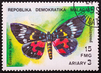 Malagasy Republic, CIRCA 1992 :Postage stamp. A stamp printed in Malagasy Republic  shows of...